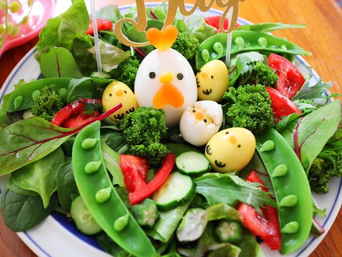 イースターパーティーに♪ 春の彩りひよこサラダ