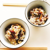 美容と健康をサポート!雑穀レシピ♪【山菜おこわ】