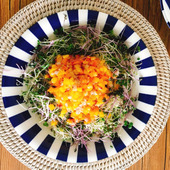 美容と健康をサポート!雑穀レシピ♪【彩りスプラウトサラダ】