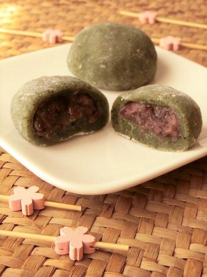 レンジで簡単★よもぎ大福