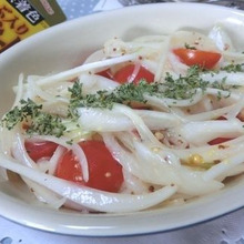 漬け時間10分☆ 新玉ねぎとプチトマトのハニーマスタードマリネ