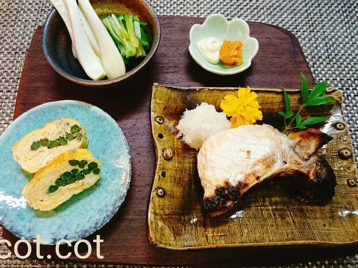 鰤かまの塩焼き
