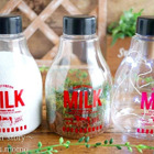 【簡単リメイク】セリアのミルクボトルでインテリア雑貨3種類♪ 