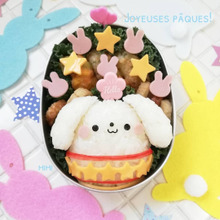 垂れ耳うさぎちゃんがイースターエッグに!イースター弁当