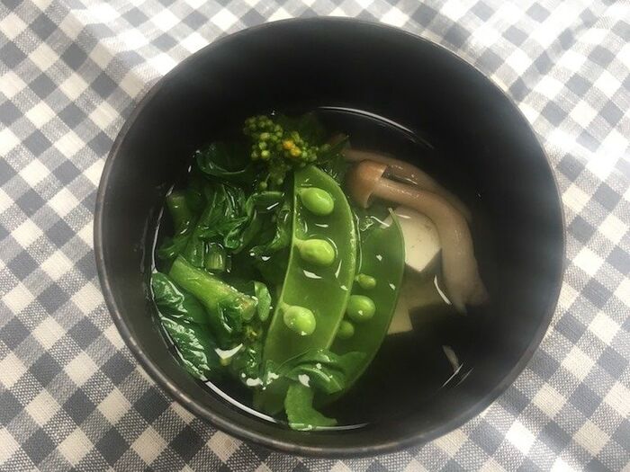 春野菜のお吸い物
