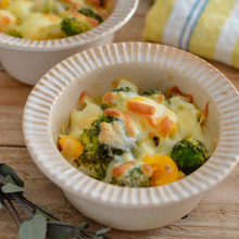 簡単!ブロッコリーとゆで卵のチーズ焼き。お弁当のおかずにも。