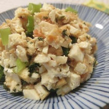 ハマるスピードおつまみ♪ 厚揚げのなめろう風