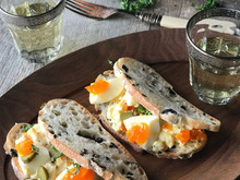 【定番食材】ゆで卵にピクルスが決め手❤ワインに合うサンドウィッチ #パン飲み