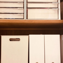 DAISOの積み重ねボックスがニトリのインボックスにシンデレラフィット!簡単コスメ収納♪