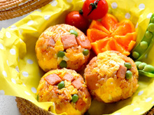 【ごはん】包まない❤焼きオムライスおにぎり  #お弁当 #行楽 #見栄えコツ付