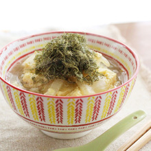 新玉葱の卵とじ蕎麦とろろ昆布のせ