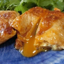 オンザライスしたくなる♪ 冷凍たまご巾着の生姜焼き