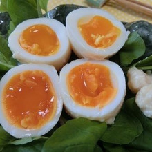 ポリ袋で一晩☆ 酒粕味噌漬けたまご