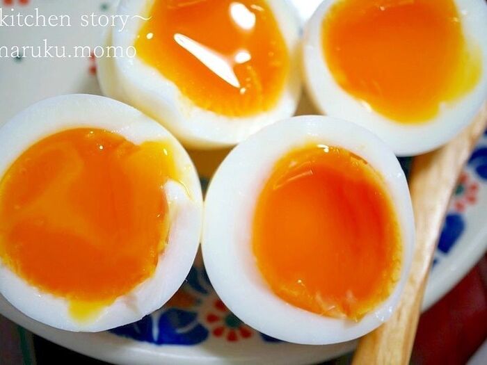 好みの半熟具合で~^^