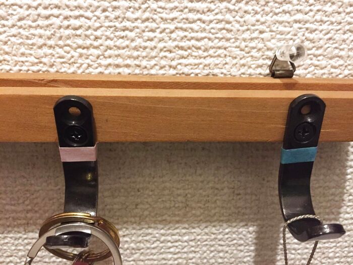 人別にわかりやすいように目印をつけてみました