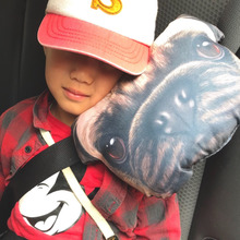 子どもと車旅★100均クッションで作るシートベルトピロー