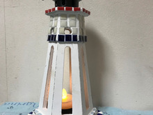 salut!の灯台ランタンにタイルデコ