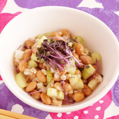 美容と健康をサポート!雑穀レシピ♪【セロリ納豆】