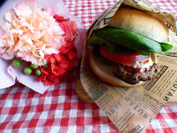 出来立て最高♡ねぇ!お家ハンバーガーしない??