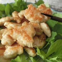 漬けたらフライパンで焼くだけ☆ ひとくち鶏むねのオイマヨ漬け焼き