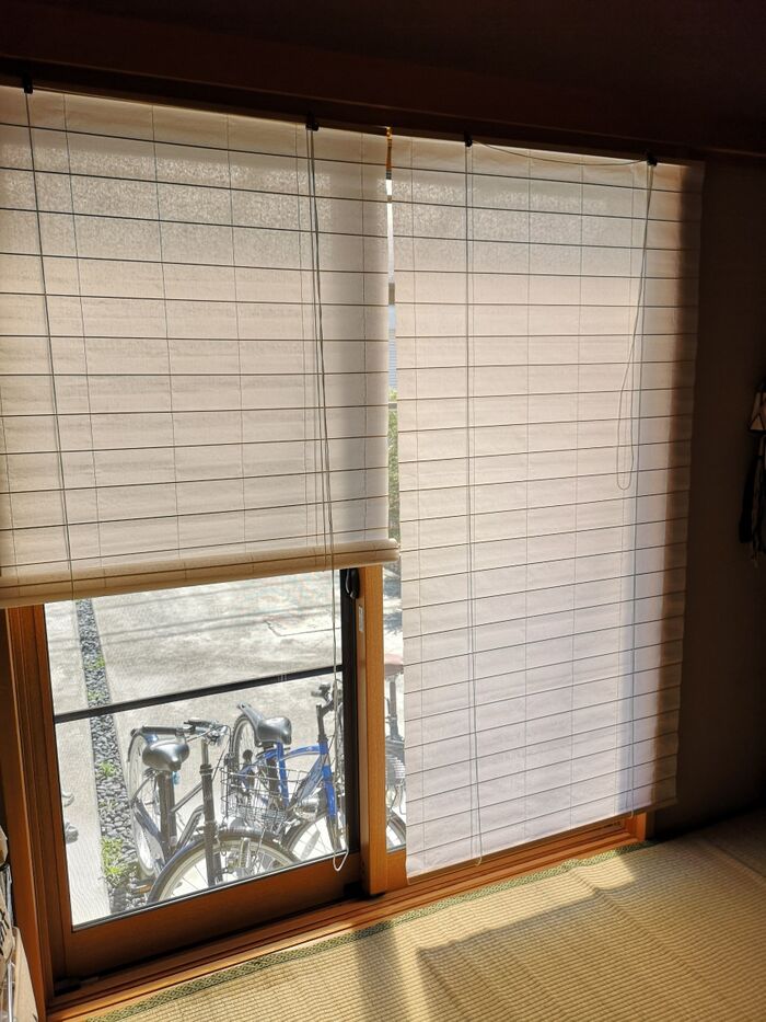 ~和室の悩み~障子を止めました