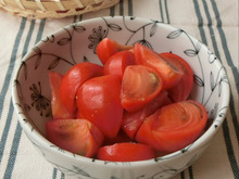 材料2つ★トマトの白だし漬け