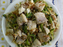 厚切り豚バラのゴーヤーチャンプル☆