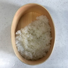 「コツは斜め」定番の海苔弁を作りま~す