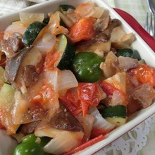 椎茸入りでうま味の宝庫☆ 炒めるだけラタトゥイユ