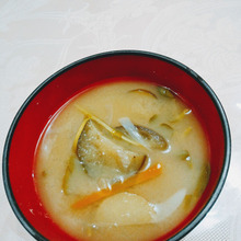 茄子とたまねぎの味噌スープ?