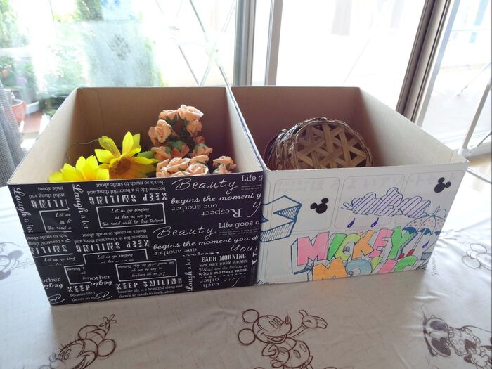 捨てがちなチューハイのケース箱にリメイクシート!!