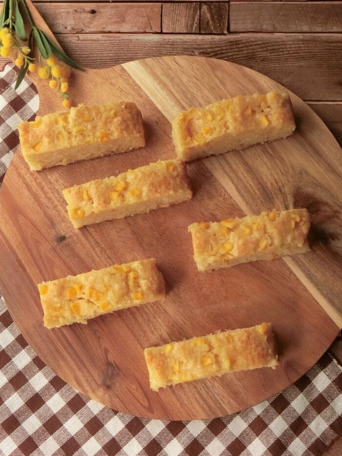 ホケミで簡単★コーンスティックケーキ
