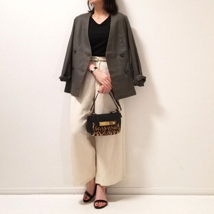 コーデ①:ジャケット合わせできちんとコーデ
