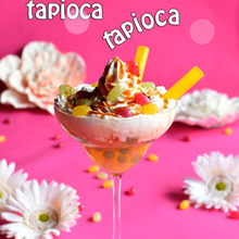 【スイーツ】タピオカ・ティー・フロート❤おうちDE簡単スイーツ