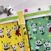 ダイソー♡巾着袋の作り方付き〜パンダてぬぐい♡