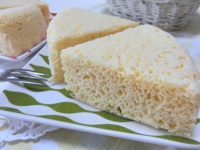 レンチン4分でふわっふわ♪ ヨーグルトとおからパウダーでチーズケーキ風