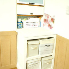 ダイソーで解決!リビングの散らかる原因・脱ぎ捨てにジョイントできる収納BOX