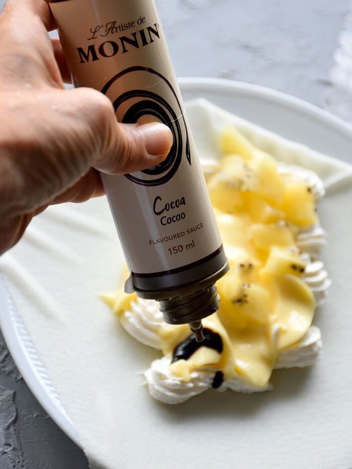 盛り付け参考例その2 普通にクレープ巻きで