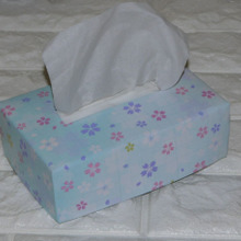 100均リメイクシートと工作用紙でBOXティッシュカバー