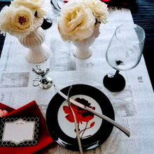 おもてなしにおすすめ! リメークシートをテーブルランナーに