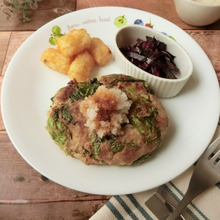 たっぷりレタスのハンバーグ