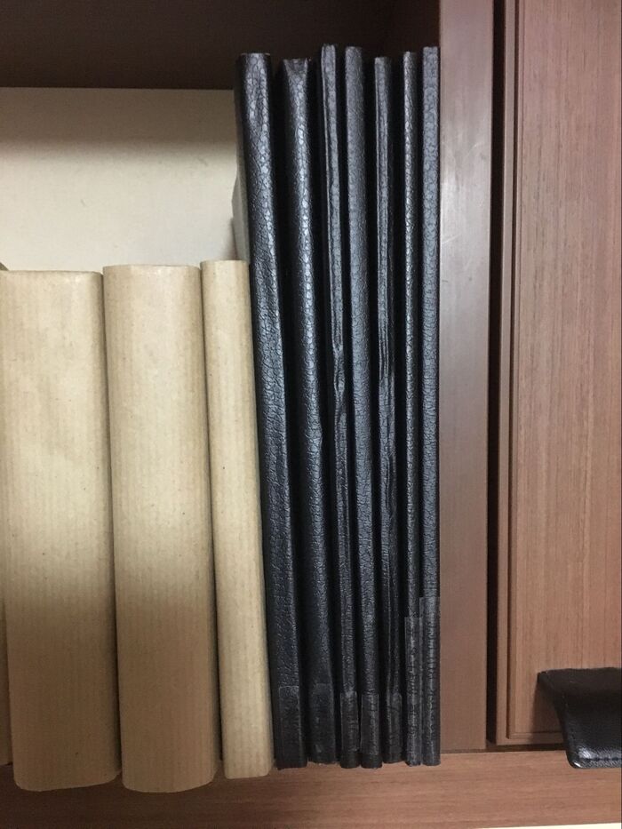 リメイクシートを本に貼る