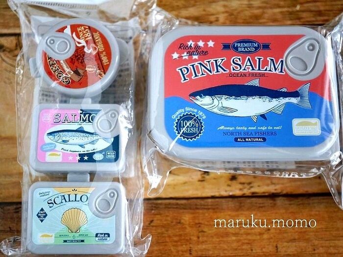 セリアのお洒落なお弁当グッズ!缶詰風ふた付きミニパック