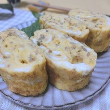 市販のふりかけ1つで味が決まる♪ たまご焼き