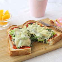 小松菜ツナトースト