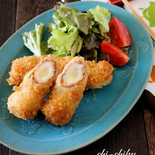 豚巻きちーちくフライ。