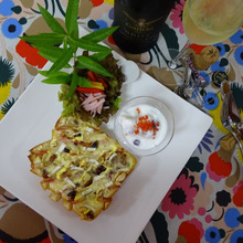 おしゃんな朝 /// Pull apart bread もちパパの場合・・・