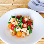 美容と健康をサポート!雑穀レシピ♪【皮つき新じゃがの彩ごろごろサラダ】