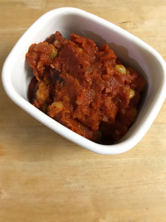 ミックスビーンズのトマト煮と♩アレンジレシピ