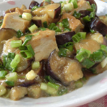 ネギだくヤバうま♪ なすと厚揚げのピリ辛甘味噌炒め